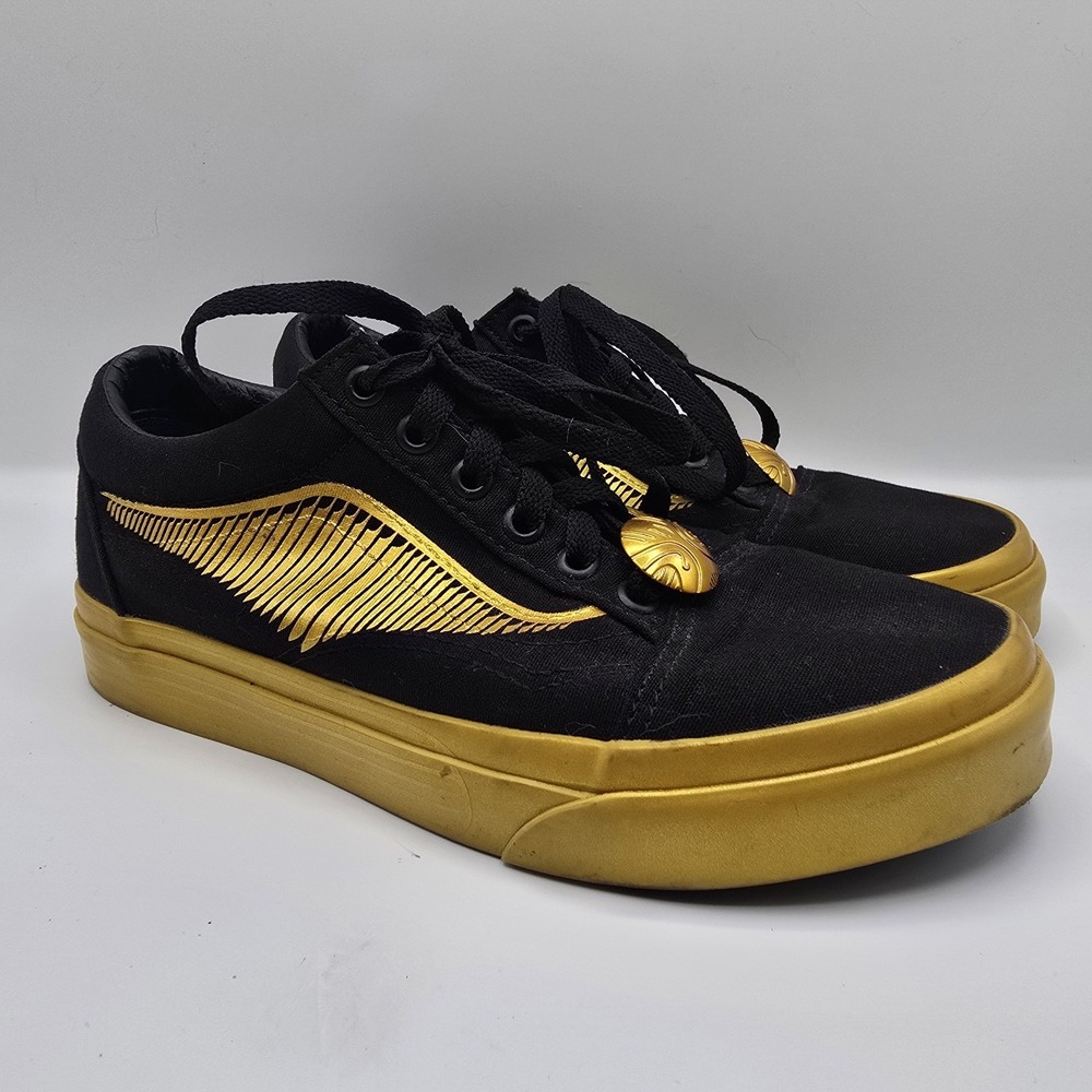 VANS x Harry Potter Golden Snitch Old Skool women's shoes sz 7 men's sz 5.5 GUC